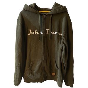 John Deere Green Zip up Hoodie